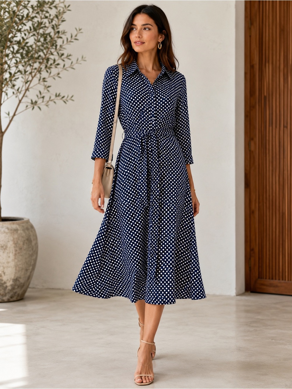 ✨ Ashley & Sage Polka Dot Shirt Dress ✨
NWT